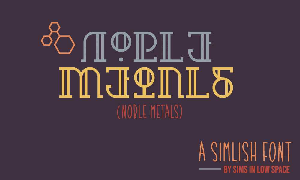 Noble Metals Font