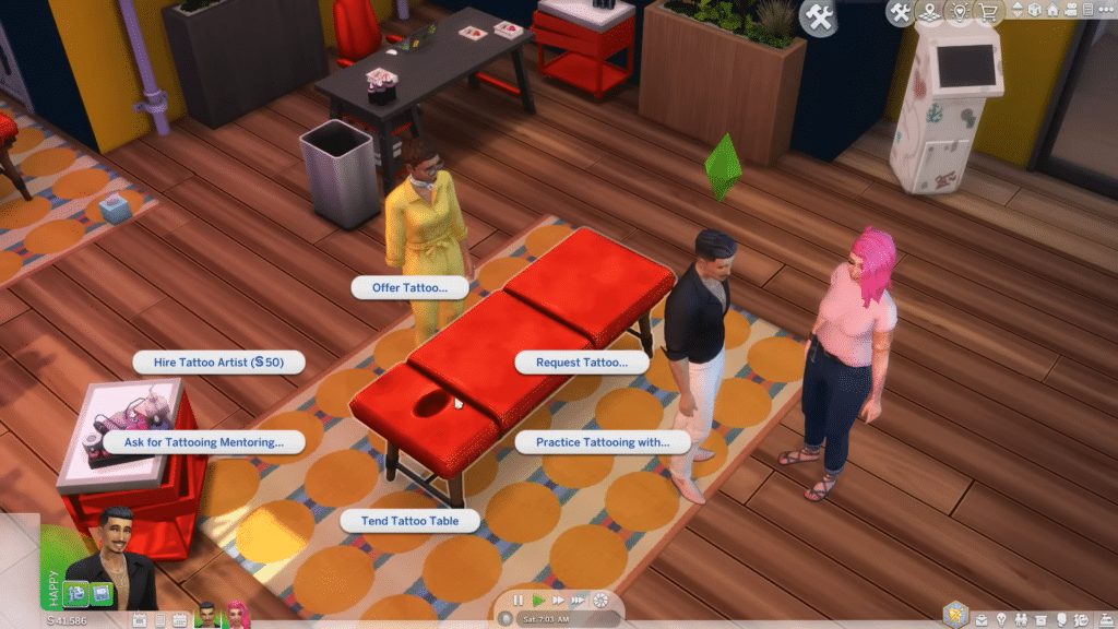 SNOOTYSIMS Sims 4 Businesses Hobbies Tattooing Skill 2