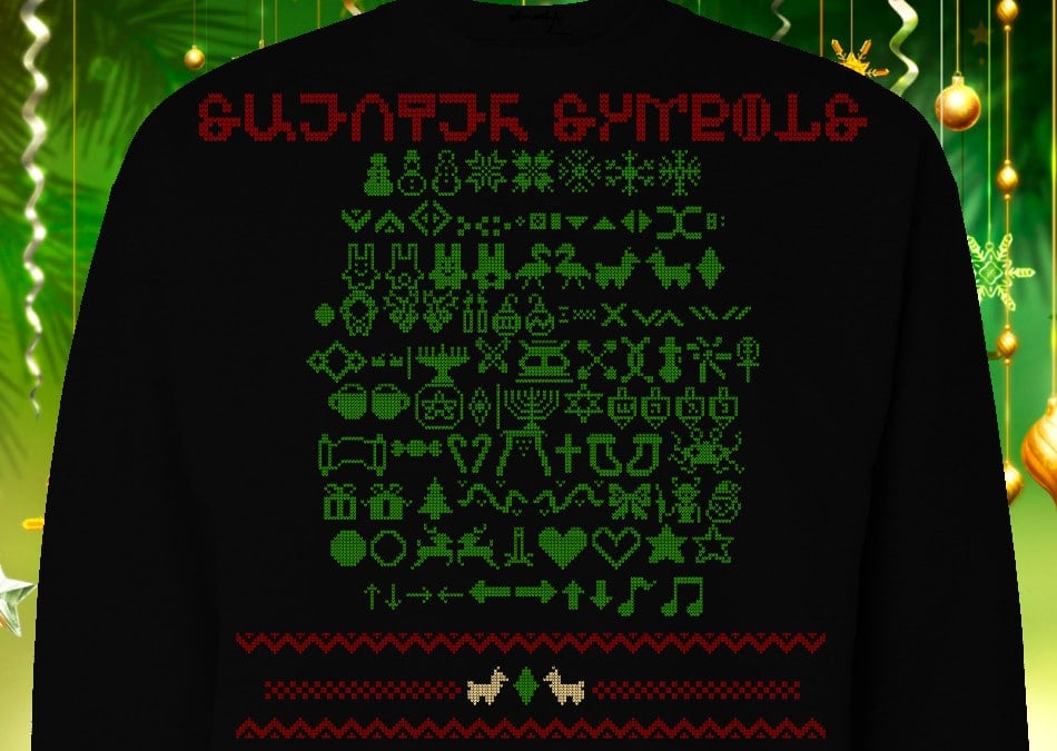 Sweater Symbols Font