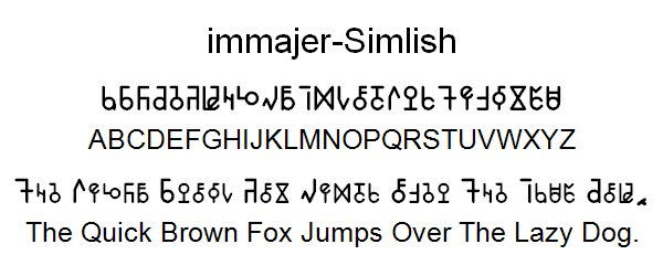 immajer - Simlish Font