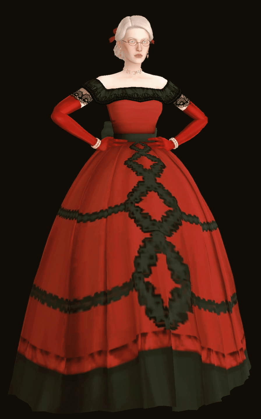 Victorian CC for The Sims 4 That Will Make You A Gigglemug 6 Simstomaggie’s Amalia Recolored