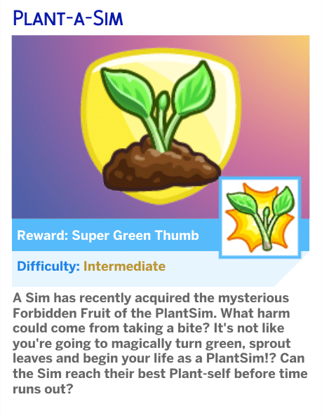 The Long-Awaited PlantSim Update! 7 The Scenario screen for the Plant-A-Sim challenge.