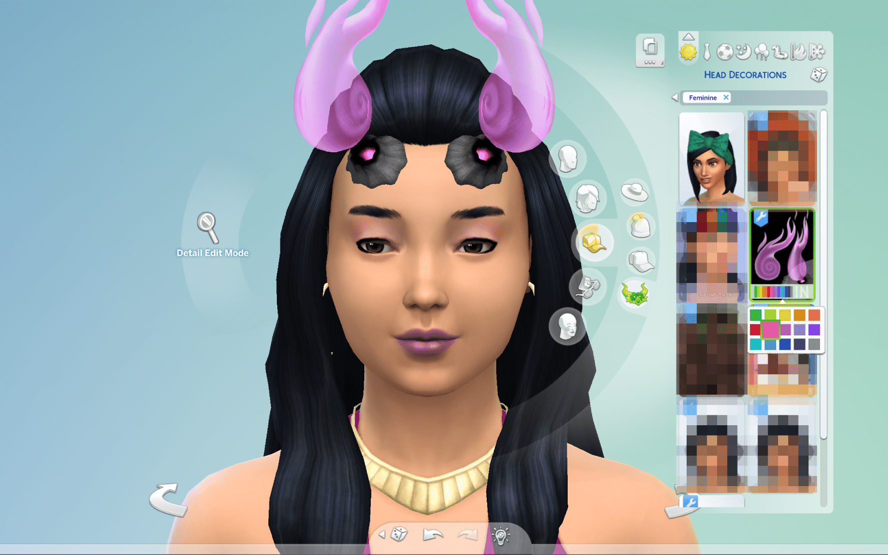 CC Fairy Horns (And How To Update Them In CAS) 45 S4S CAS