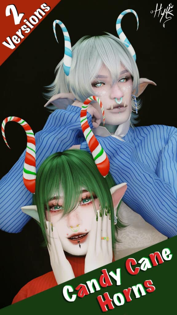 Candy Cane Horns