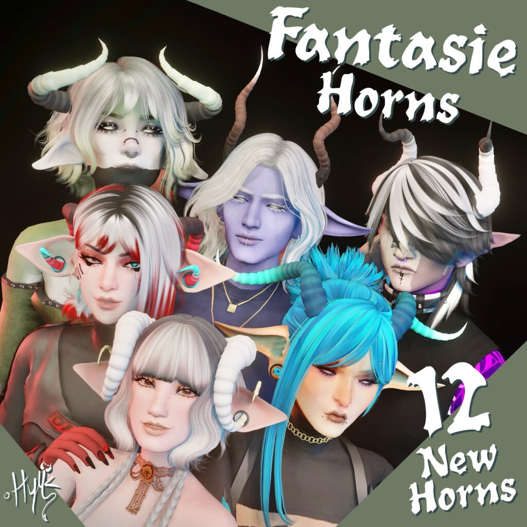 Fantasie Horns Set