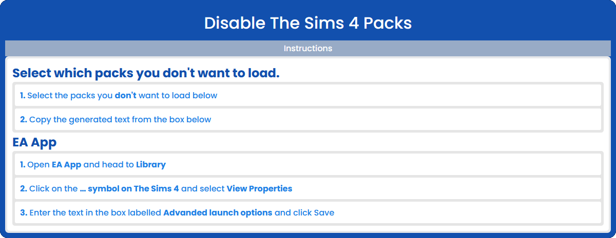 Pack Disabler Tool by James Turner
