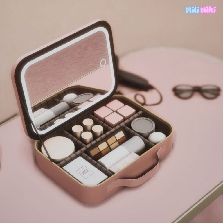 Cosmetic Box with LED-Mirror [MM]