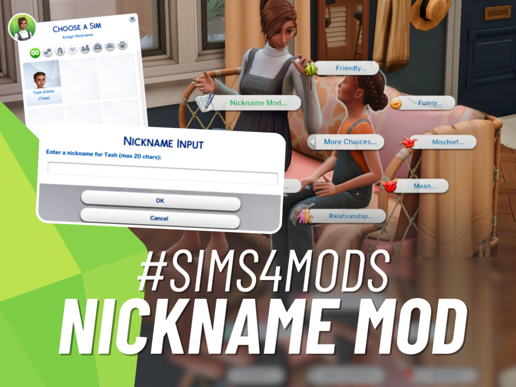 SNOOTYSIMS Nickname Mod Featured image