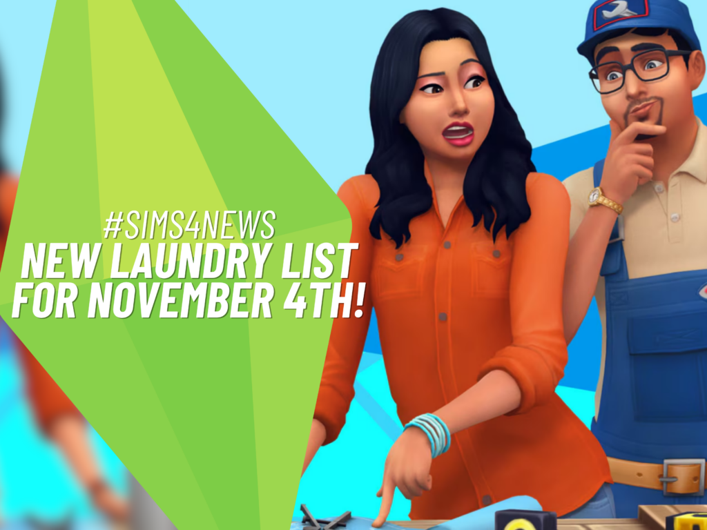 150+ Bug Fixes Selected by the Community Are Coming on November 4 4 sims 4 laundry list november 4