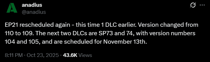 Major Updates to The Sims 4 DLC Release Roadmap 5 snootysims anadius post