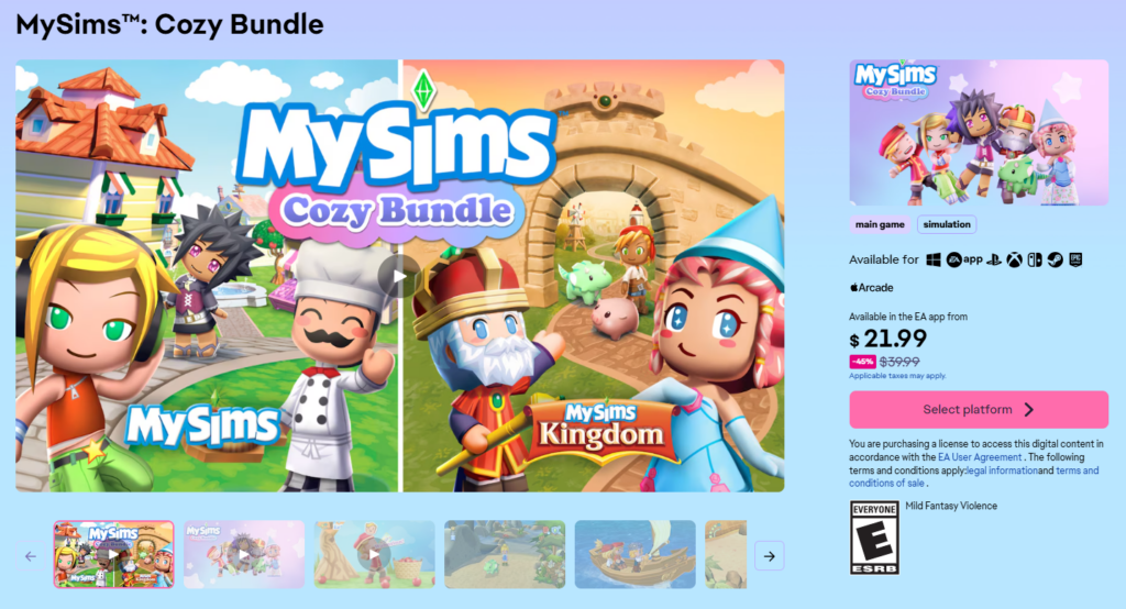 MySims Cozy Bundle