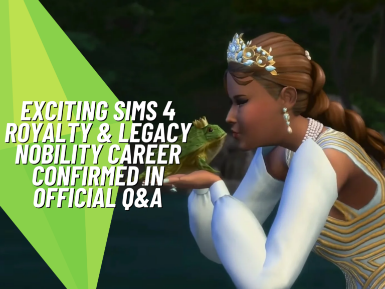 Exciting Sims 4 Royalty & Legacy Nobility Career Confirmed in Official Q&A