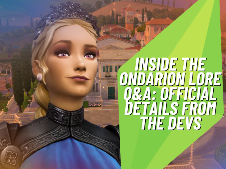 Sims 4 Ondarion Lore Q&A Reveals Exciting Royalty and Legacy Confirmations