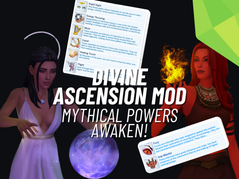 Divine Ascension Mod Is an Epic New Occult Experience for The Sims 4