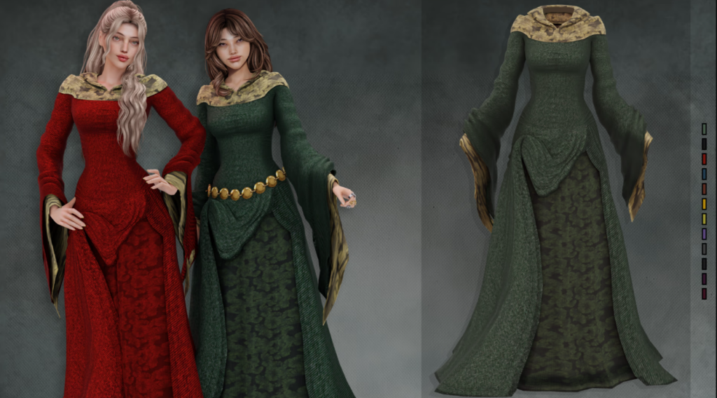 Medieval Gown by LYNXsimz