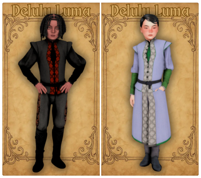 Ofieri Mage Outfits by delululuma