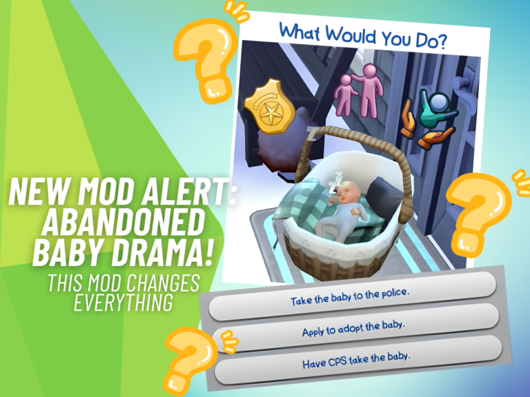 Drama Generator – Abandoned Baby: Incredible New Sims 4 Mod Brings Emotional Storytelling Twist