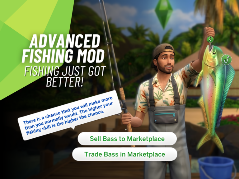 Advanced Fishing Mod: Epic Fishing Upgrade for The Sims 4