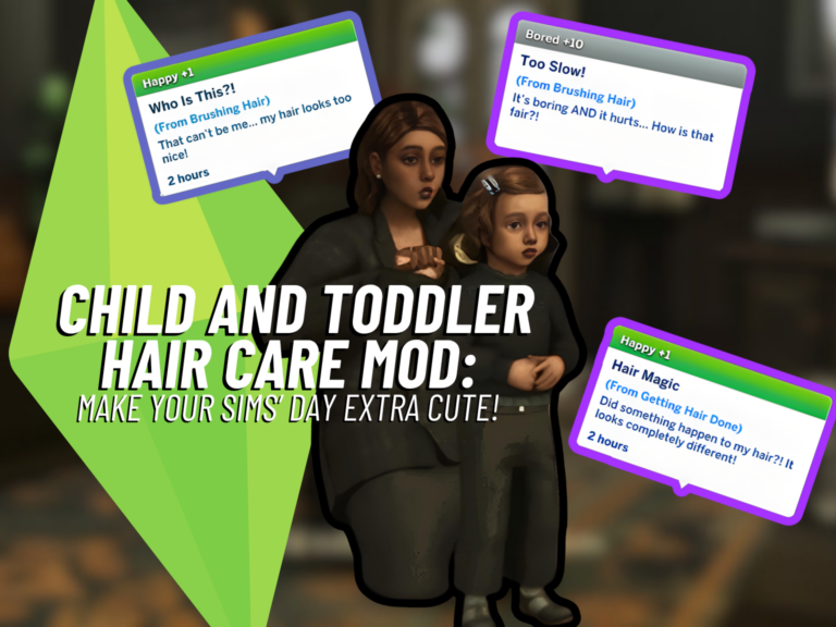 The Cutest Child and Toddler Hair Care Mod You Need for Sims 4!