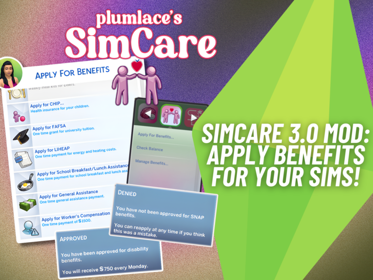 SimCare 3.0: The Mod That Lets Your Sims Apply for Real-Life Benefits
