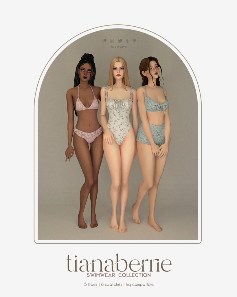TianaBerrie Swimwear Collection by LuxySims