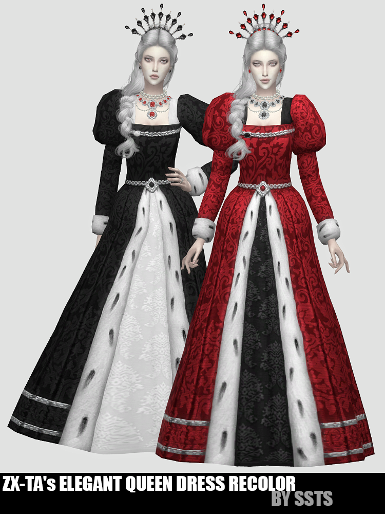 ZX TAs ELEGANT QUEEN DRESS RECOLOR by SSTS