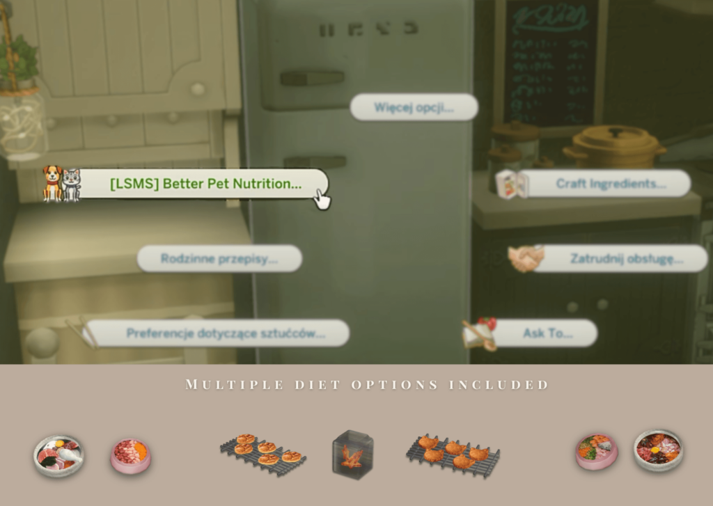 sims 4 pet mod fridgemenu better pet nutrition png