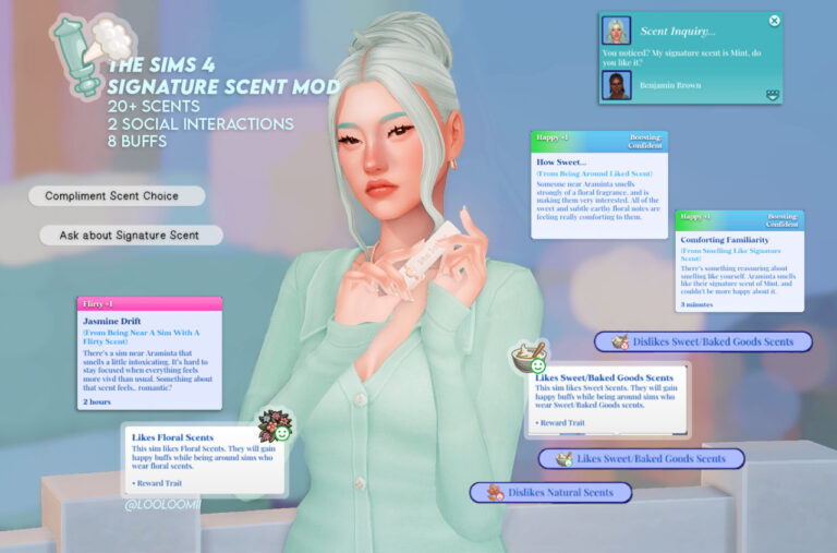 Sim Signature Signature Scents Mod: Incredible New Way to Personalize Your Sims ...