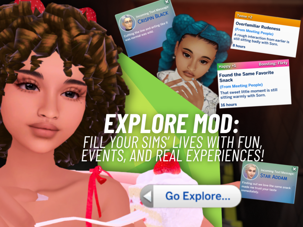 SNOOTYSIMS KawaiiStacies Explore mod