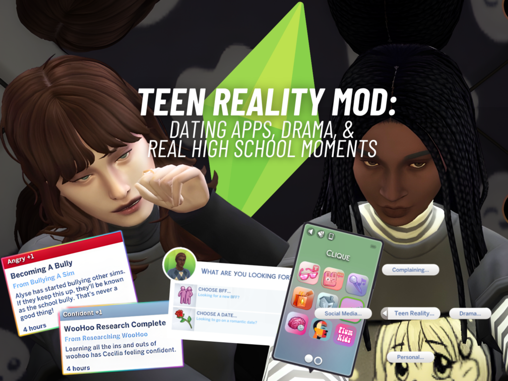 SNOOTYSIMS Plumlace Teen Reality Mod