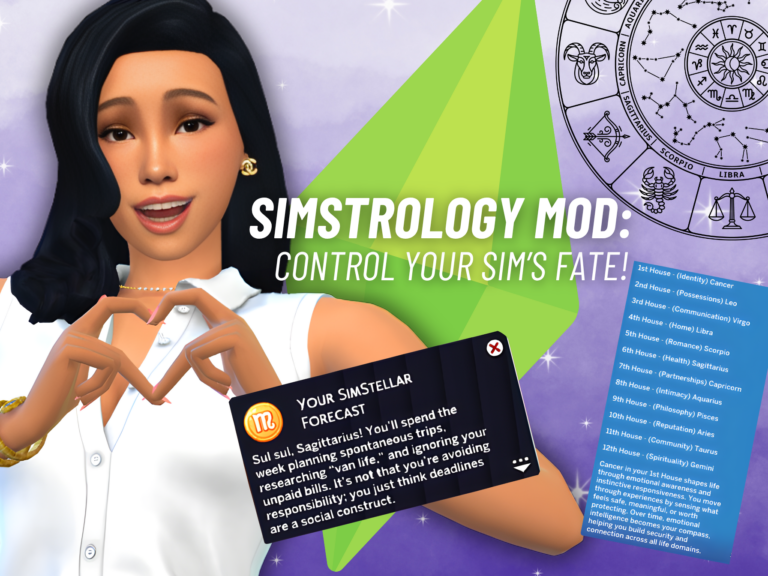 PlumAntics’ Simstrology Mod Gets a Massive V2 Upgrade With Dynamic Astrology System