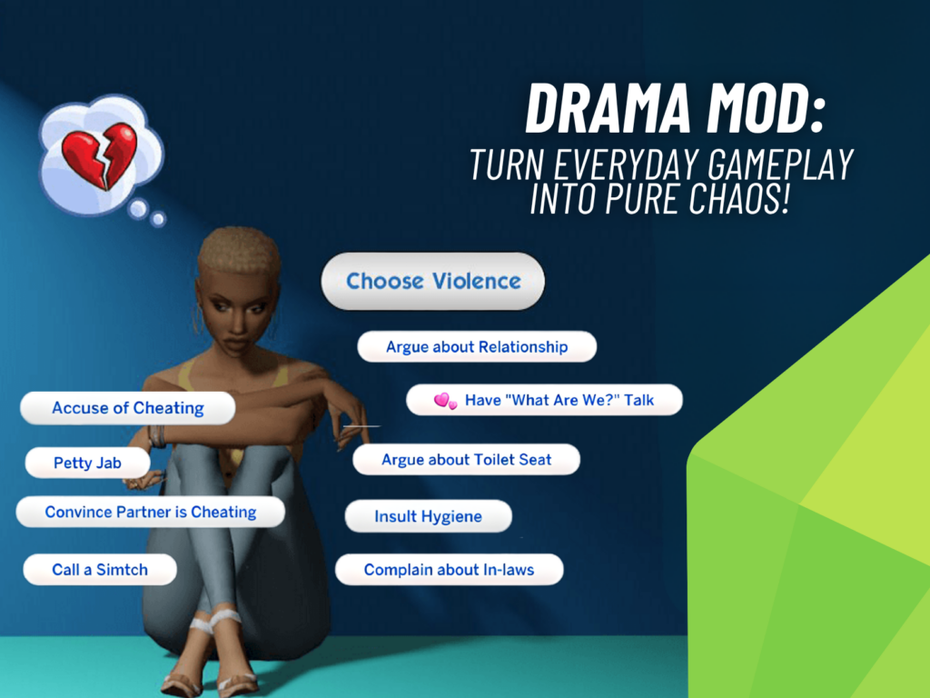 SnootySims Drama Mod