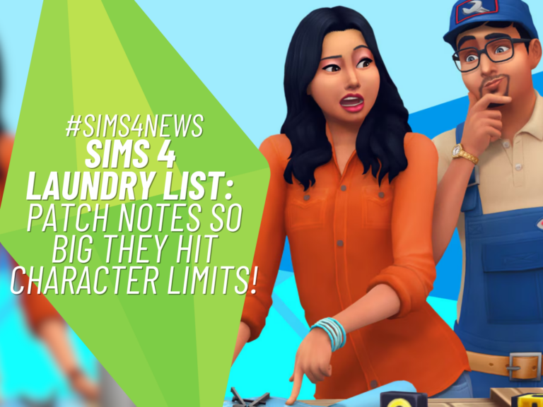 Sims 4 Laundry List May 2026 Gets Exciting Teaser for Huge Bug Fix Update