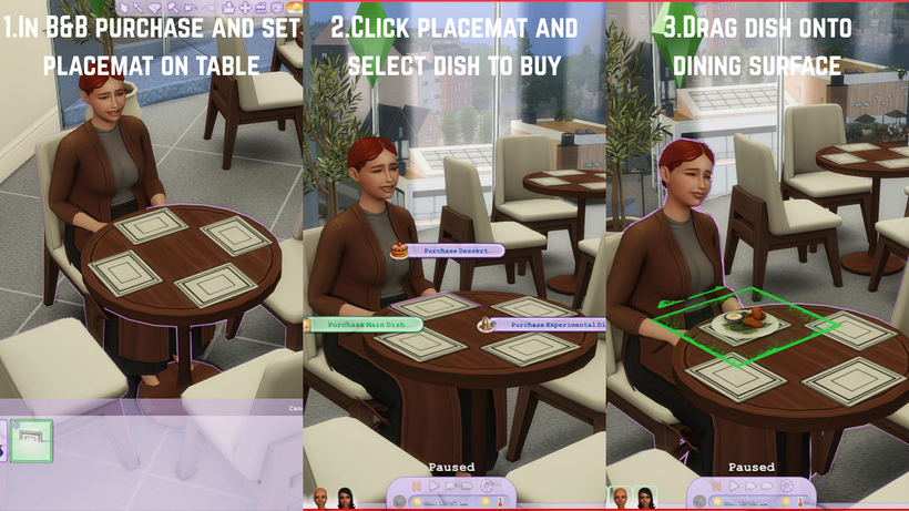 Interactive Placemats Mod Brings an Exciting New Way to Serve Food in The Sims 4 8 Interactive Placemat Tutorial