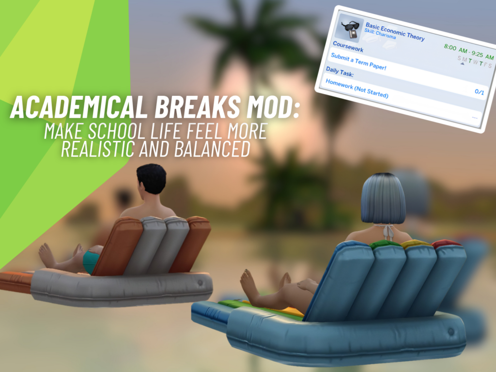 Academical Breaks Mod Brings Incredible School and University Vacations to The Sims 4 4 SNOOTYSIMS Academical Break