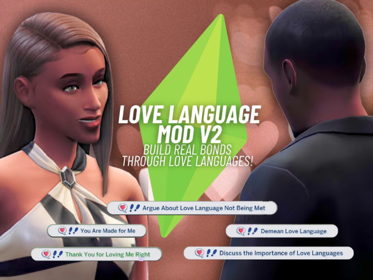 Sims 4 Love Language Mod Gets an Incredible Emotional Upgrade in v2.0