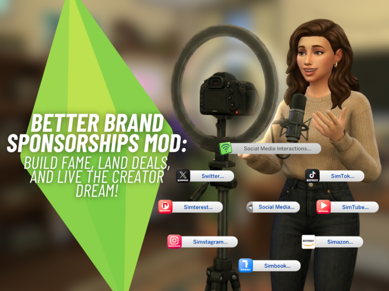 Better Brand Sponsorships Mod Adds an Exciting Simfluencer Career Experience
