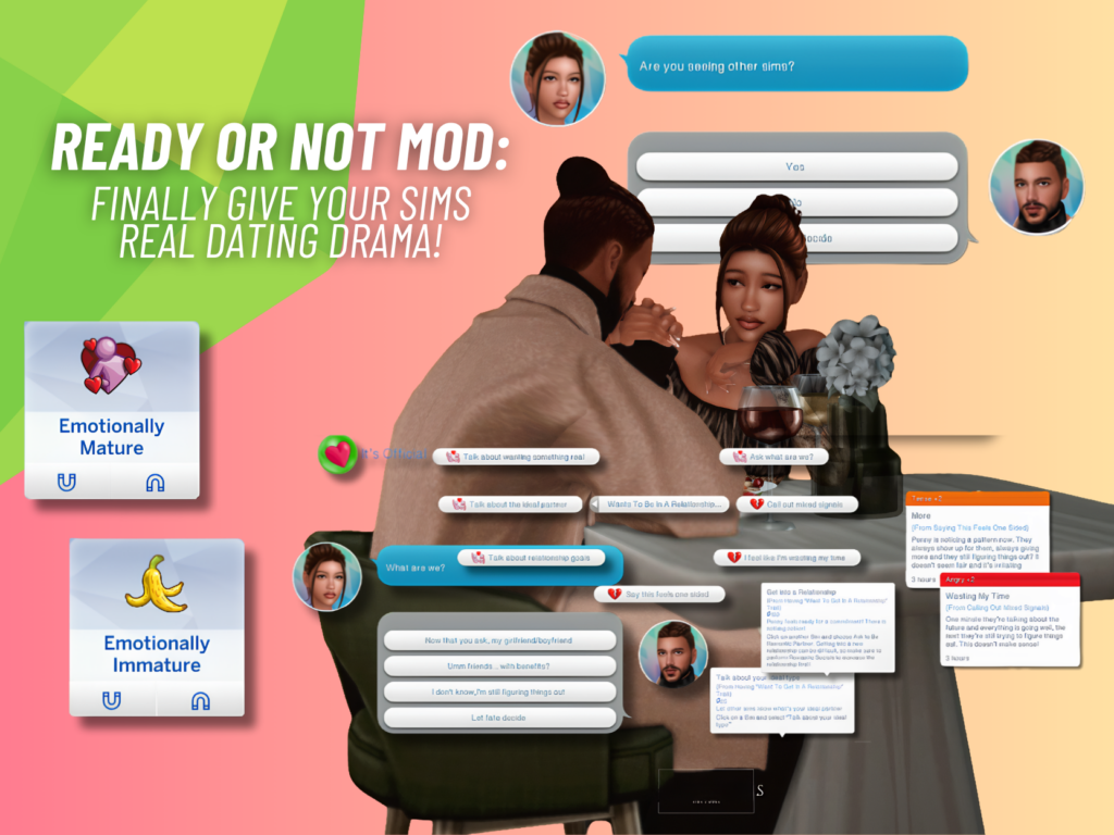 Sims 4 Ready Or Not 2.0 Mod Brings an Exciting New Dating System for Storytelling Players 4 SnootySims READY OR NOT MOD