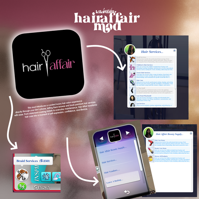 Hair Affair Mod Gets an Exciting Beauty System Expansion for Sims 4 5 pic1