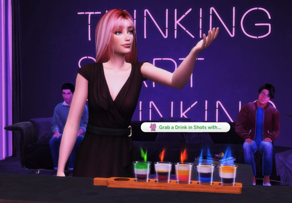 Flaming Shots and a Functional Shot Glass Holder: An Exciting New Way to Serve Drinks in The Sims 4 10 5