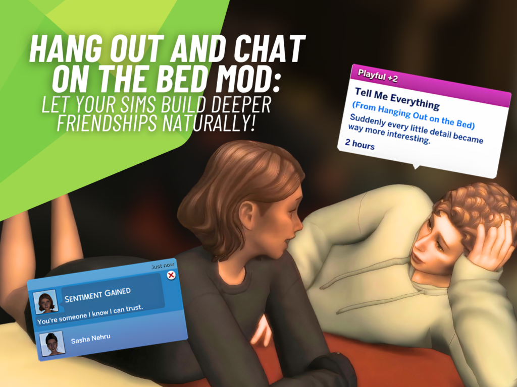Hang Out and Chat on the Bed Mod Brings an Exciting New Way for Sims to Bond 4 Hang Out and Chat on the Bed Mod