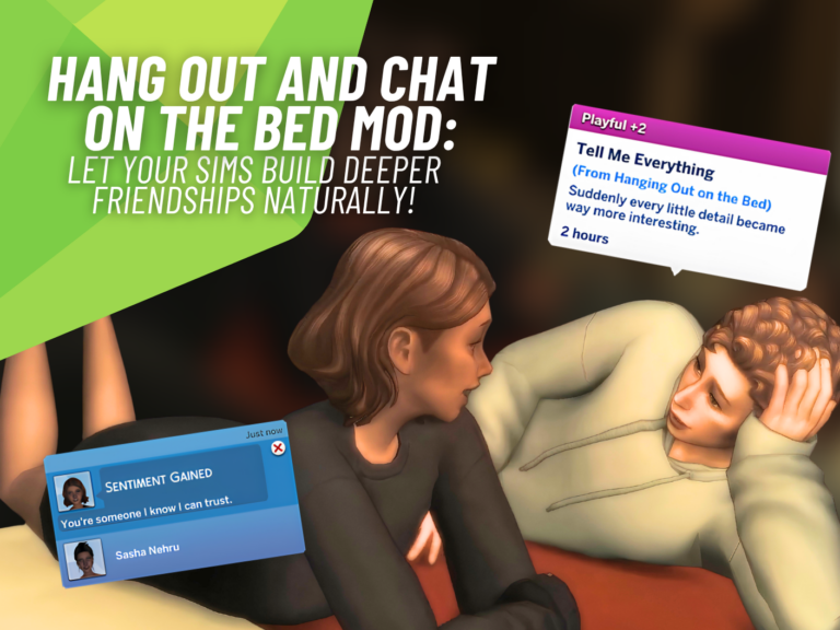 Hang Out and Chat on the Bed Mod Brings an Exciting New Way for Sims to Bond