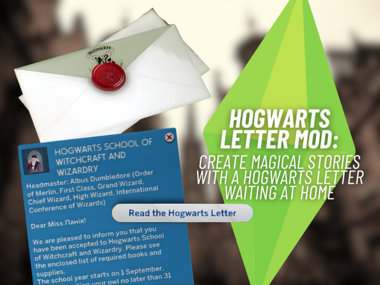 Hogwarts Letter Mod Brings an Exciting Magical Surprise to Your Sims 4 Game