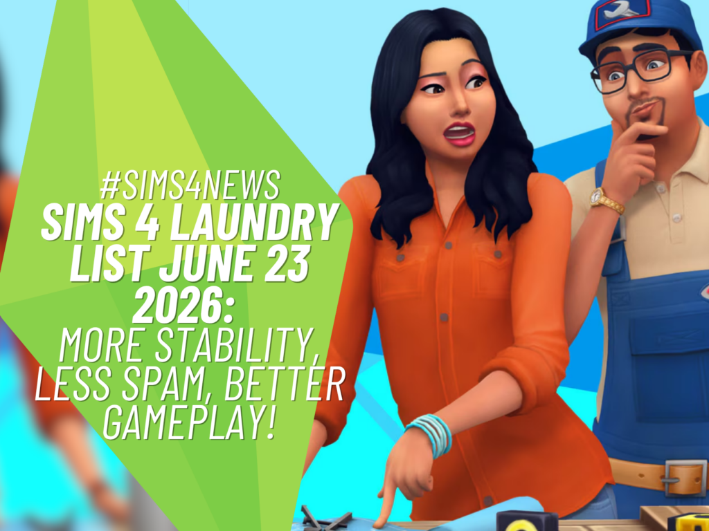 SnootySims Sims 4 Laundry List June 23 2026 1