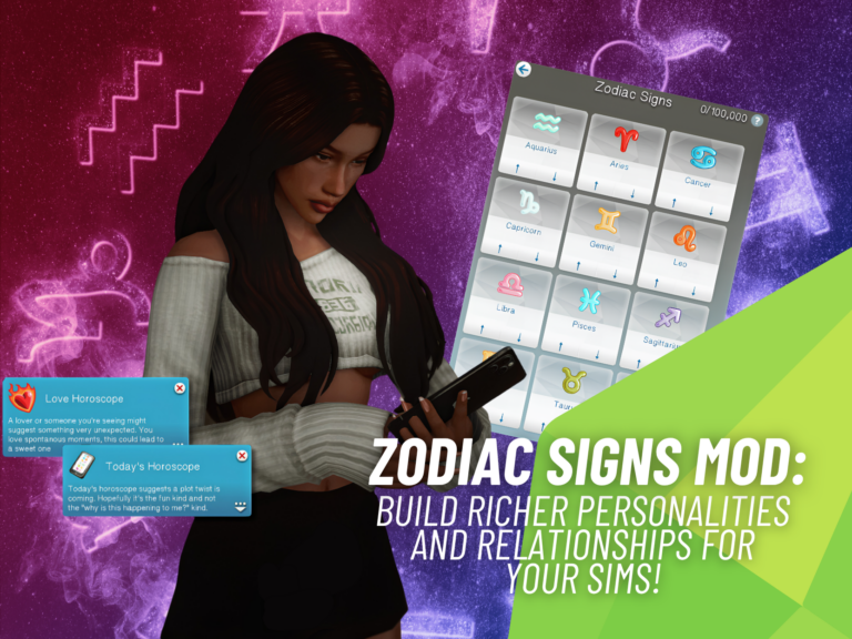 Zodiac Signs Mod Gets an Exciting Astrology Overhaul for The Sims 4