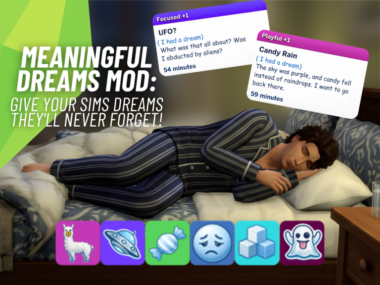 Meaningful Dreams Mod Gets an Exciting Update With 50 Unique Dream Moodlets