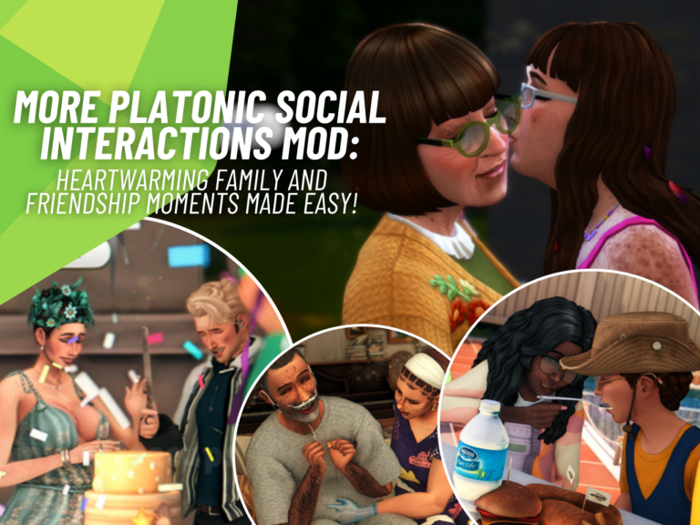 More Platonic Social Interactions Mod Brings Exciting New Ways for Sims to Show They Care