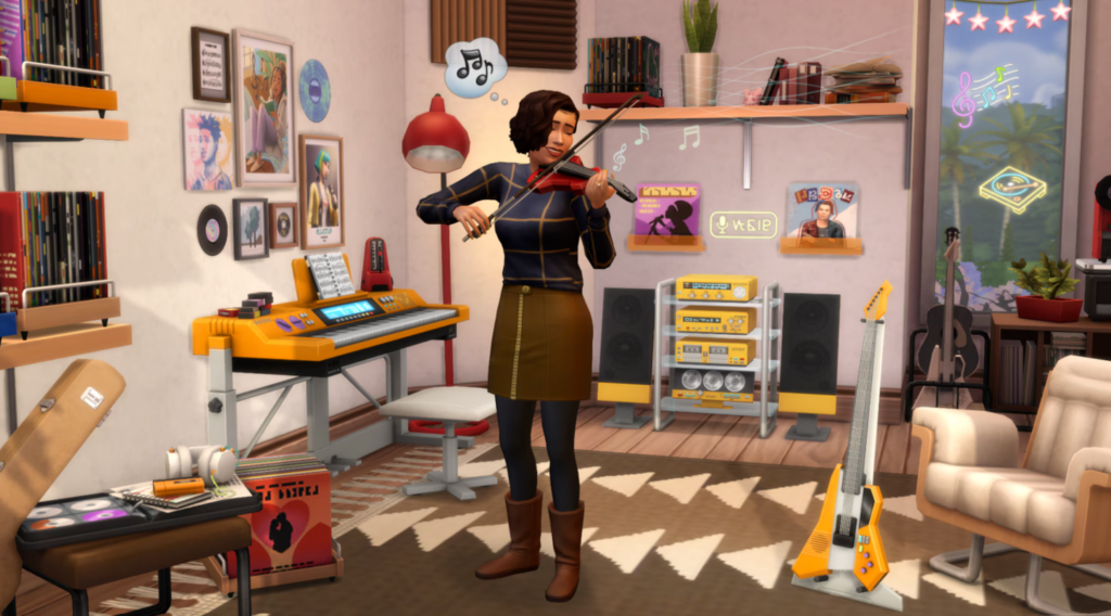 Sims 4 Music Den Kit: Exciting New Music Space and Free Coach Capsule Arrive This July 5 Screenshot 2026 07 21 123422
