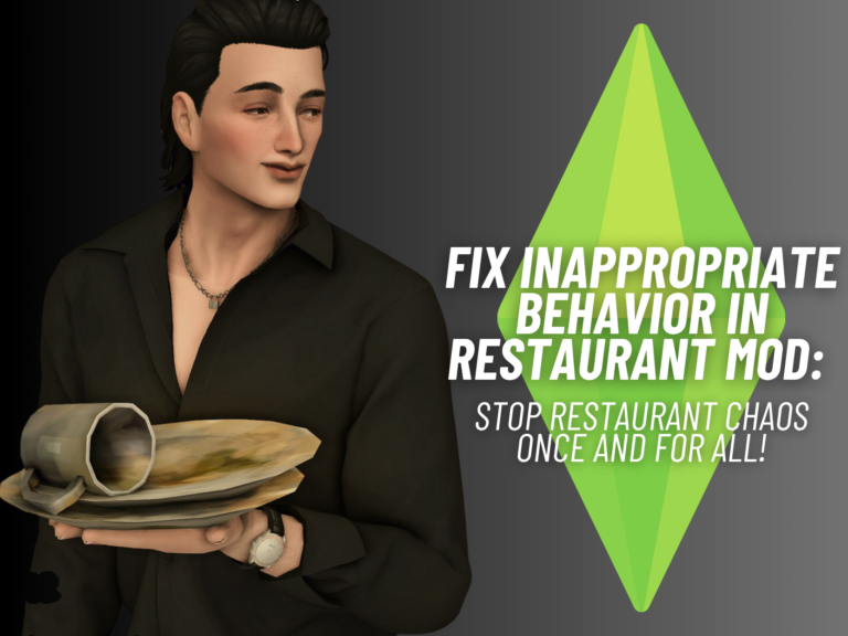 Fix Inappropriate Behavior in Restaurant: Exciting Sims 4 Mod Finally Makes Dine Out Feel Normal Again