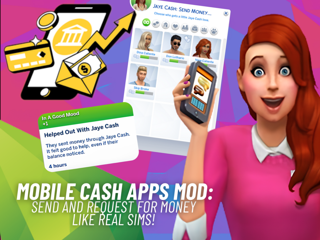Mobile Cash Apps Mod Gets an Exciting New Banking System for The Sims 4 4 SnootySims Jayecash